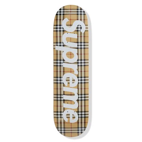 burberry supreme deck|burberry skateboard deck.